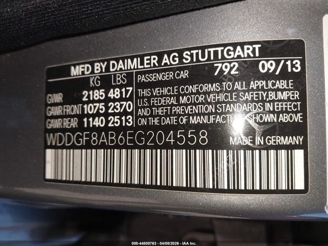 Продажа на аукционе авто 2014 Mercedes-benz C 300 Sport 4matic, vin: WDDGF8AB6EG204558, номер лота: 44808763