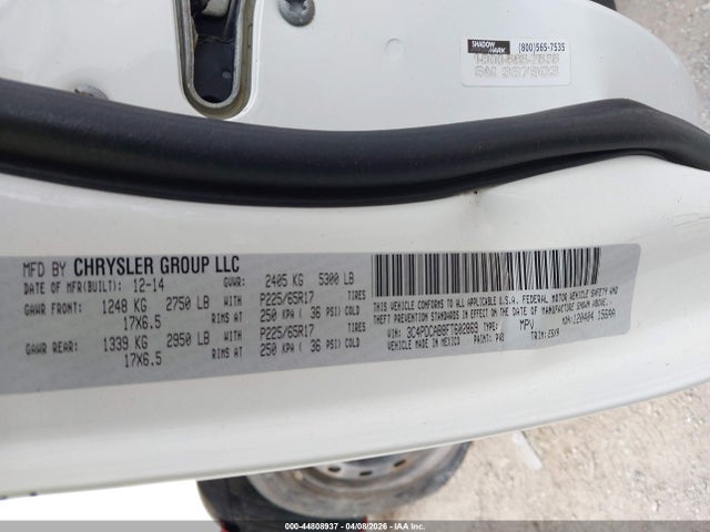 44808937 :رقم المزاد ، 3C4PDCAB8FT602869 vin ، 2015 Dodge Journey American Value Pkg مزاد بيع