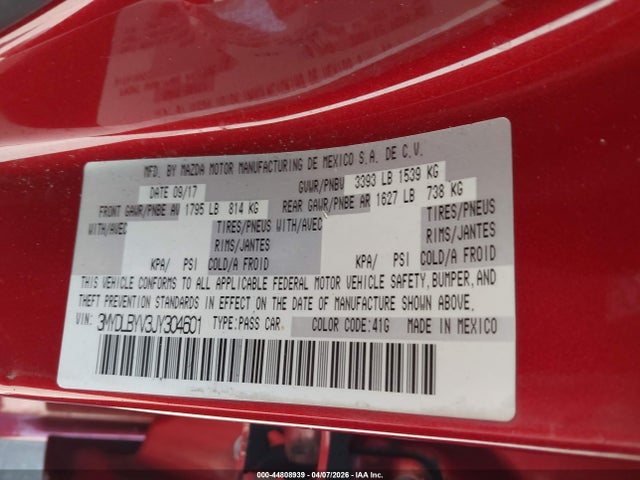 3MYDLBYV3JY304601 Toyota YARIS IA