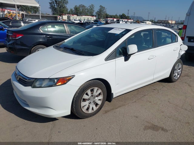 2012 Honda Civic Lx მანქანა იყიდება აუქციონზე, vin: 19XFB2F58CE107019, აუქციონის ნომერი: 44809007
