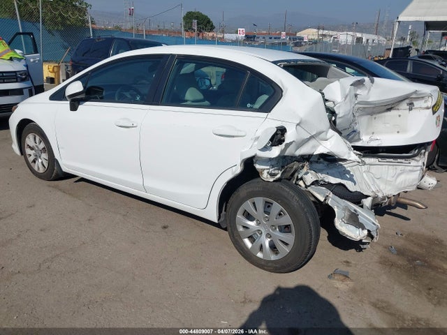 2012 Honda Civic Lx მანქანა იყიდება აუქციონზე, vin: 19XFB2F58CE107019, აუქციონის ნომერი: 44809007