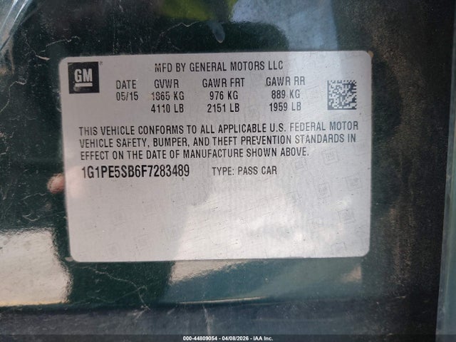Chevrolet Cruze 2lt Auto 2015 1G1PE5SB6F7283489 Image 9