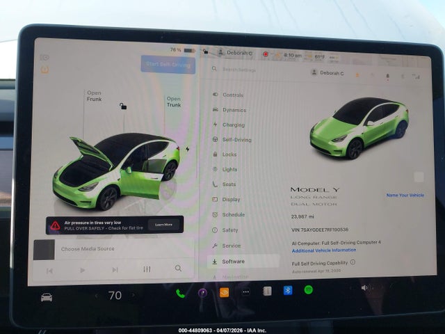 Продаж на аукціоні авто 2024 Tesla Model Y Long Range Dual Motor All-wheel Drive, vin: 7SAYGDEE7RF190536, номер лоту: 44809063