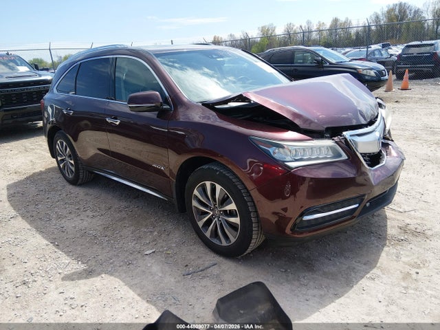 Продаж на аукціоні авто 2016 Acura Mdx Technology   Acurawatch Plus Packages/technology Package, vin: 5FRYD4H4XGB007859, номер лоту: 44809077