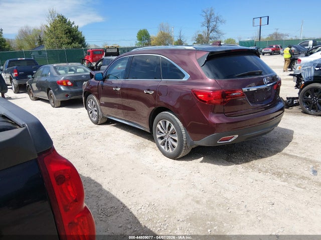 Продаж на аукціоні авто 2016 Acura Mdx Technology   Acurawatch Plus Packages/technology Package, vin: 5FRYD4H4XGB007859, номер лоту: 44809077