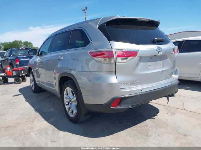 Продажа на аукционе авто 2014 Toyota Highlander Limited V6, vin: 5TDDKRFH1ES012093, номер лота: 44809143