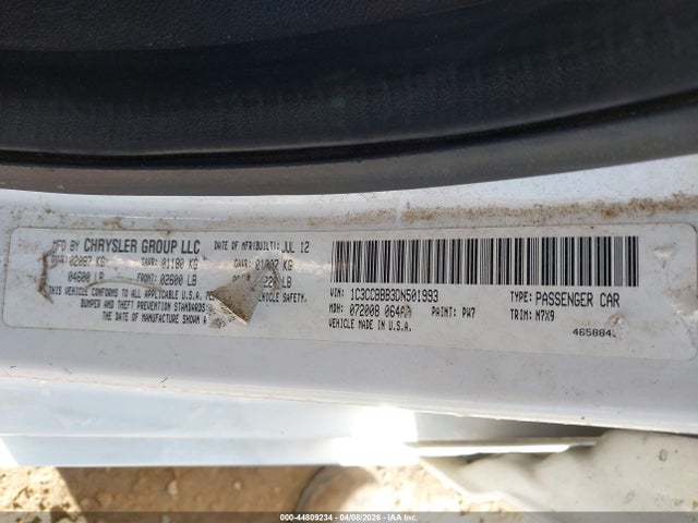 Продаж на аукціоні авто 2013 Chrysler 200 Touring, vin: 1C3CCBBB3DN501993, номер лоту: 44809234