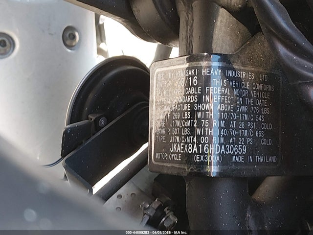 Kawasaki Ex300 A 2017 JKAEX8A16HDA30659 Image 10