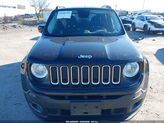 2016 Jeep Renegade Latitude მანქანა იყიდება აუქციონზე, vin: ZACCJBBT9GPE22642, აუქციონის ნომერი: 44809358