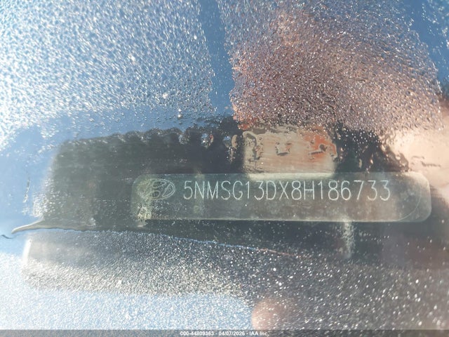 Aukcja sprzedaży 2008 Hyundai Santa Fe Gls, vin: 5NMSG13DX8H186733, numer aukcji: 44809363