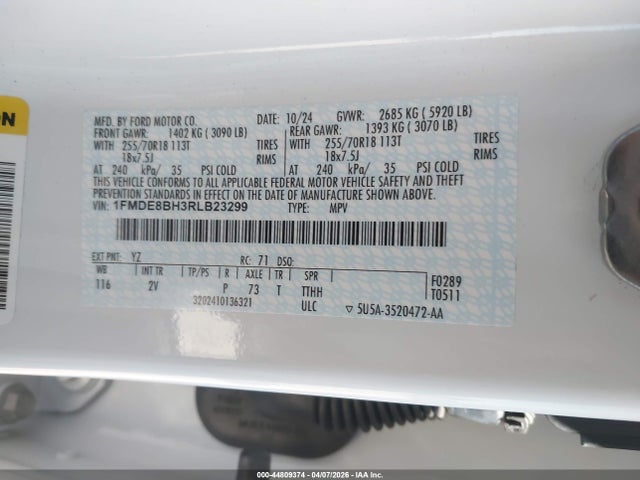 Ford Bronco Outer Banks 2024 1FMDE8BH3RLB23299 Image 9