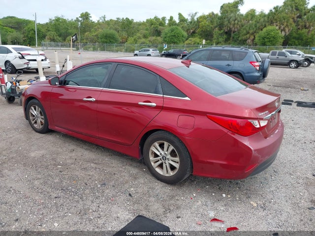 2014 Hyundai Sonata Gls მანქანა იყიდება აუქციონზე, vin: 5NPEB4ACXEH910653, აუქციონის ნომერი: 44809417