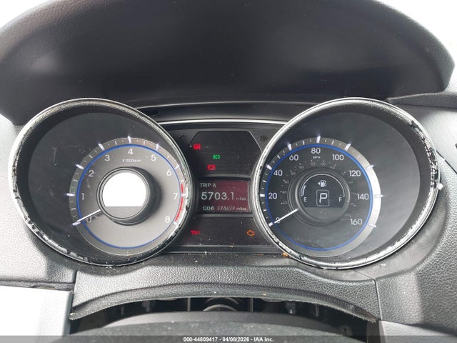 2014 Hyundai Sonata Gls მანქანა იყიდება აუქციონზე, vin: 5NPEB4ACXEH910653, აუქციონის ნომერი: 44809417