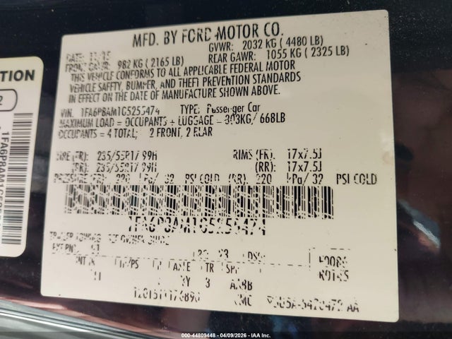 Aukcja sprzedaży 2016 Ford Mustang V6, vin: 1FA6P8AM1G5255474, numer aukcji: 44809448