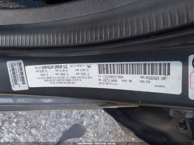 Aukcja sprzedaży 2013 Dodge Avenger Se, vin: 1C3CDZAB0DN710504, numer aukcji: 44809459