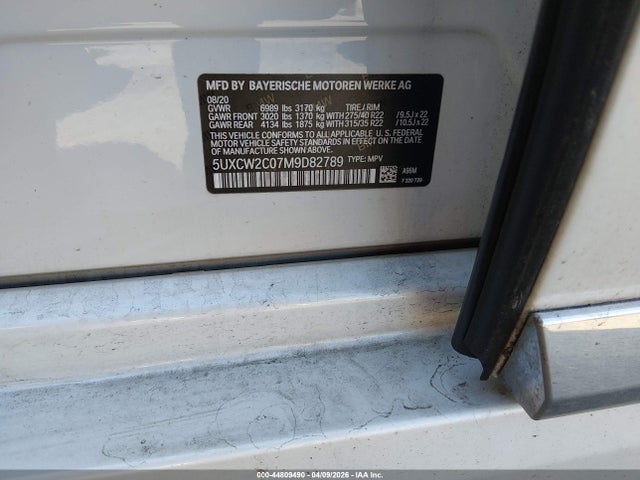 Продаж на аукціоні авто 2021 Bmw X7 Xdrive40i, vin: 5UXCW2C07M9D82789, номер лоту: 44809490