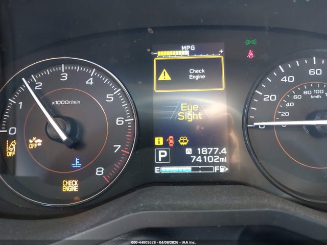2019 Subaru Crosstrek 2.0i მანქანა იყიდება აუქციონზე, vin: JF2GTABC8K8356737, აუქციონის ნომერი: 44809526