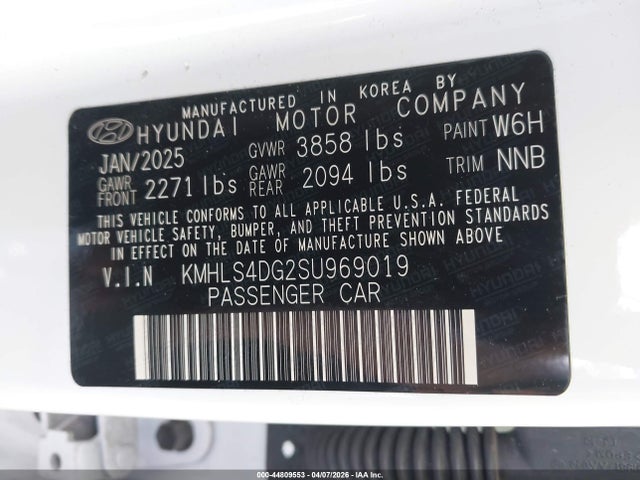 Hyundai Elantra Sel Convenience 2025 KMHLS4DG2SU969019 Image 9