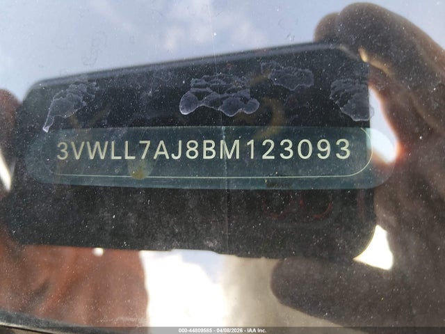 Aukcja sprzedaży 2011 Volkswagen Jetta 2.0l Tdi, vin: 3VWLL7AJ8BM123093, numer aukcji: 44809585