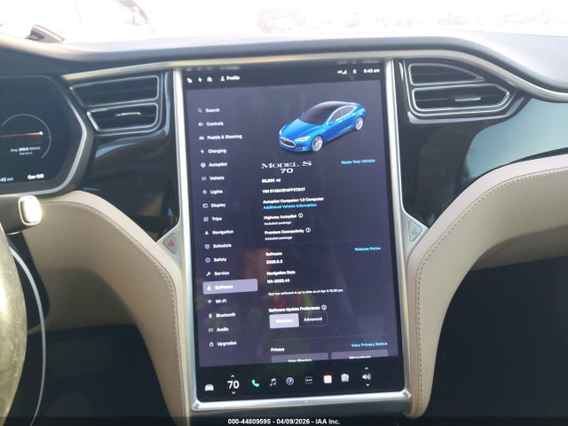 Aukcja sprzedaży 2015 Tesla Model S 60/70/85, vin: 5YJSA1E14FF117247, numer aukcji: 44809595