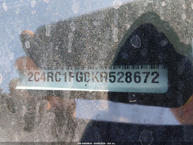 Продаж на аукціоні авто 2019 Chrysler Pacifica Touring Plus, vin: 2C4RC1FG0KR528672, номер лоту: 44809634