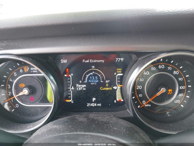 44809685 :رقم المزاد ، 1C6HJTAG9ML595925 vin ، 2021 Jeep Gladiator Sport S 4x4 مزاد بيع