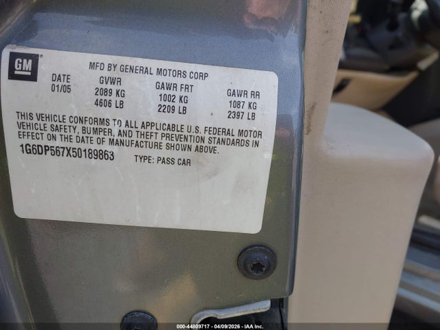 2005 CADILLAC CTS 1G6DP567X50189863 Photo 8