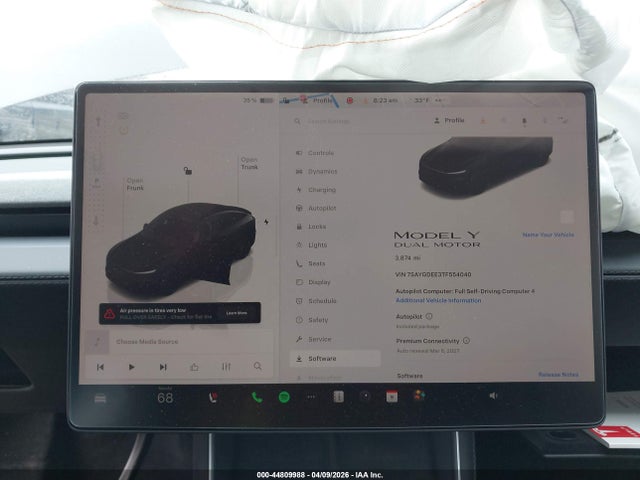 44809988 :رقم المزاد ، 7SAYGDEE3TF554040 vin ، 2026 Tesla Model Y All-wheel Drive/long Range Launch Series/premium All-wheel Drive مزاد بيع