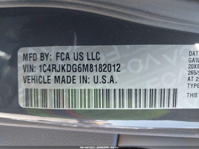2021 JEEP GRAND CHEROKEE L 1C4RJKDG6M8182012 Photo 8