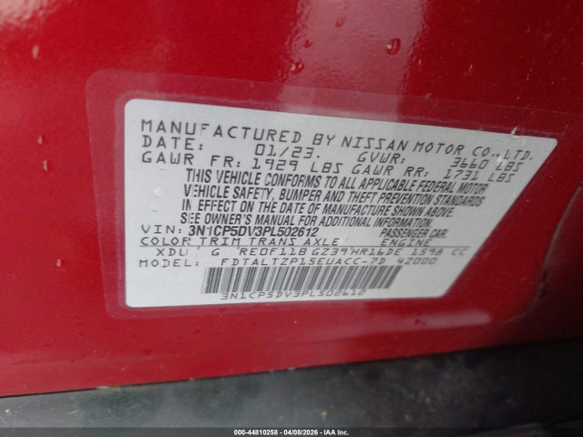 Nissan Kicks Sr Xtronic Cvt 2023 3N1CP5DV3PL502612 Image 9