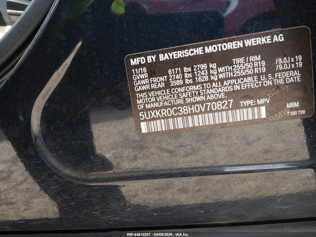 2017 BMW X5 5UXKR0C38H0V70827 Photo 8