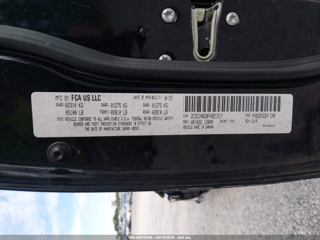 44810346 :رقم المزاد ، 2C3CCABG9FH921517 vin ، 2015 Chrysler 300 300s مزاد بيع