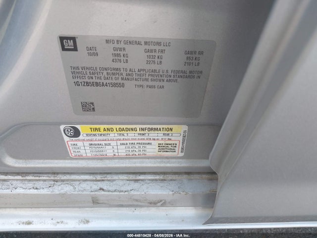 2010 CHEVROLET MALIBU 1G1ZB5EB6A4158550 Photo 8