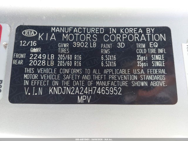KIA Soul 2017 KNDJN2A24H7465952 Image 9