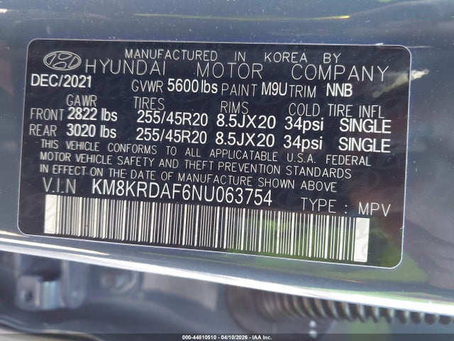 KM8KRDAF6NU063754 Hyundai Ioniq 5 Limited