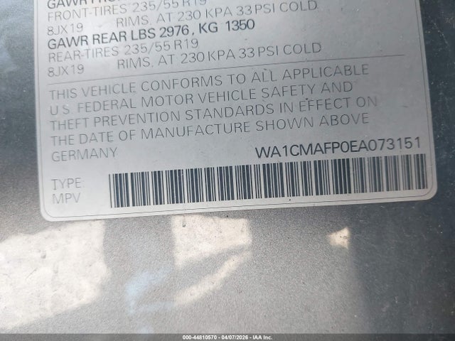 2014 AUDI Q5 WA1CMAFP0EA073151 Photo 8