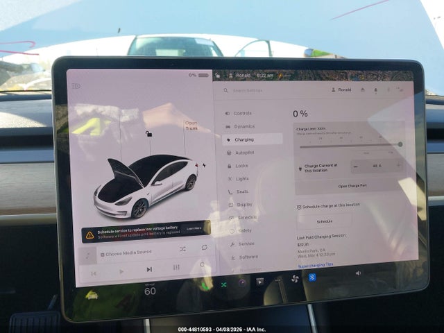 2019 Tesla Model 3 Long Range/mid Range/standard Range/standard Range Plus მანქანა იყიდება აუქციონზე, vin: 5YJ3E1EA6KF326587, აუქციონის ნომერი: 44810593