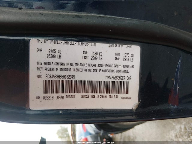 2005 CHRYSLER 300C 2C3JA63H95H102345 Photo 8