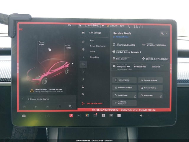 Auction sale of the 2021 Tesla Model 3 Standard Range Plus Rear-wheel Drive, vin: 5YJ3E1EA1MF986619, lot number: 44810646