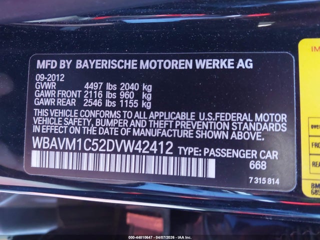 2013 BMW X1 WBAVM1C52DVW42412 Photo 8