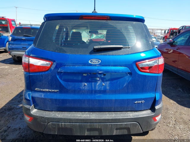 44810683 :رقم المزاد ، MAJ6S3FL6NC468978 vin ، 2022 Ford Ecosport S مزاد بيع