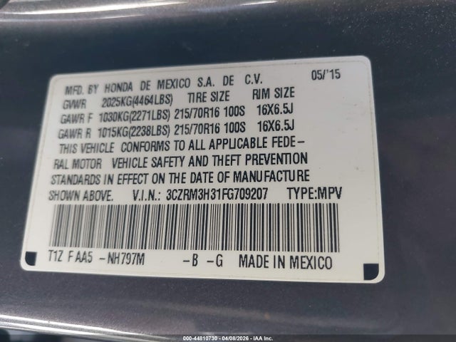 2015 HONDA CR-V 3CZRM3H31FG709207 Photo 8