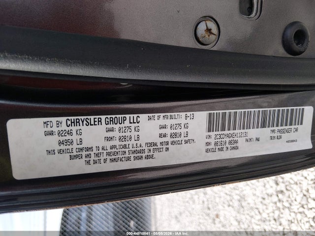 44810841 :رقم المزاد ، 2C3CDYAGXEH112131 vin ، 2014 Dodge Challenger Sxt Plus مزاد بيع