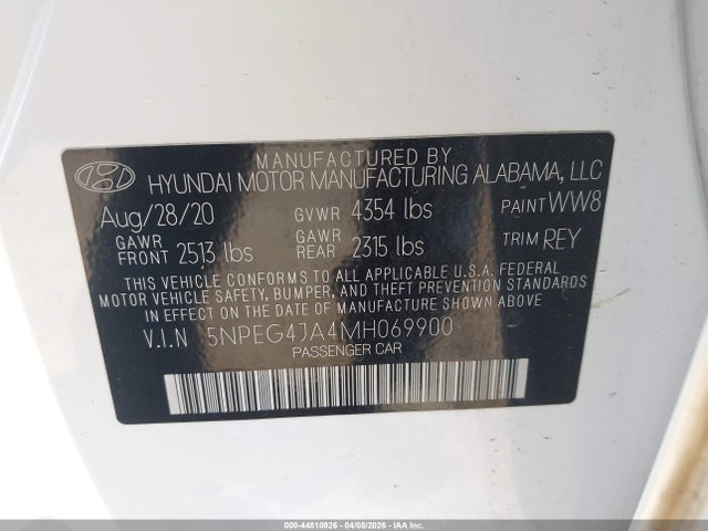 Hyundai SONATA SE 2021 5NPEG4JA4MH069900 Image 9
