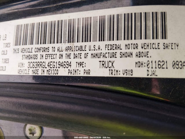 Aukcja sprzedaży 2014 Ram 3500 Tradesman, vin: 3C63RRGL4EG194694, numer aukcji: 44810985