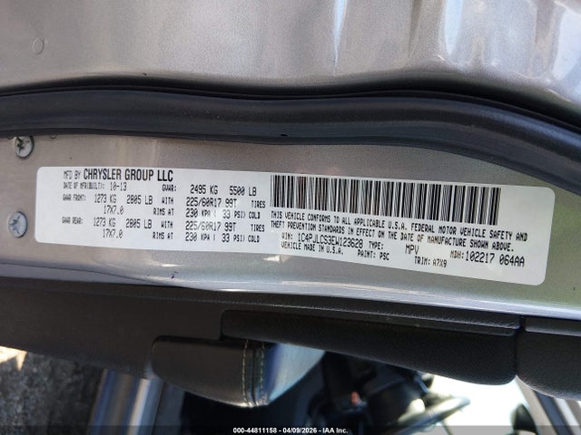 2014 Jeep Cherokee Latitude მანქანა იყიდება აუქციონზე, vin: 1C4PJLCS3EW123628, აუქციონის ნომერი: 44811158