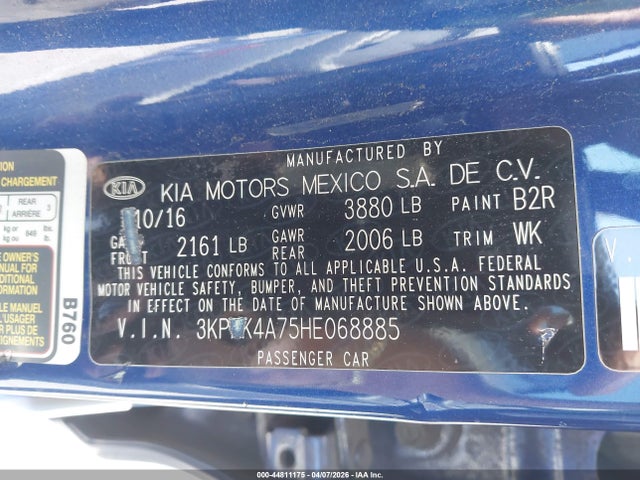 KIA FORTE LX 2017 3KPFK4A75HE068885 Image 14