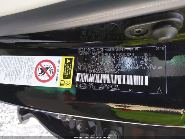 2012 Lexus Rx 350 მანქანა იყიდება აუქციონზე, vin: 2T2ZK1BA6CC077409, აუქციონის ნომერი: 44811284