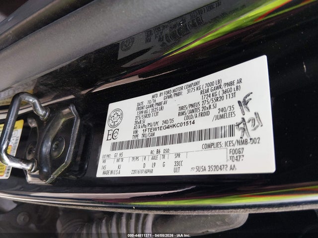 1FTEW1EG4HKC01514 Ford F-150 King Ranch