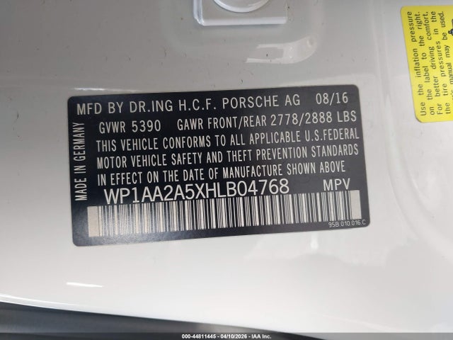 Porsche Macan 2017 WP1AA2A5XHLB04768 Image 9